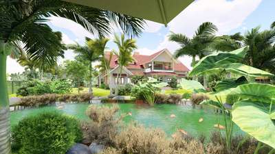 🏡 Another Signature Shelter Living Project – In Design Stage 🛠️

Premium roof tiles, natural wood touches, and a design that blends beautifully with nature 🌴
Set in a large landscape, preserving every coconut and native tree 🌿
A serene pond adds to the charm, and wide windows open to a breathtaking view of the കായൽ തീരം 🌊

Stay tuned – something beautiful is taking shape!

#ShelterLiving #KeralaHomes #LuxuryLiving #LandscapeDesign #KayalView #DesignStage #dreamhome