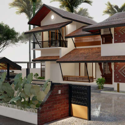 Residence for Mr. Shamji in Kayamkulam Kerala  #tropicalarchitecture #keralaarchitectures