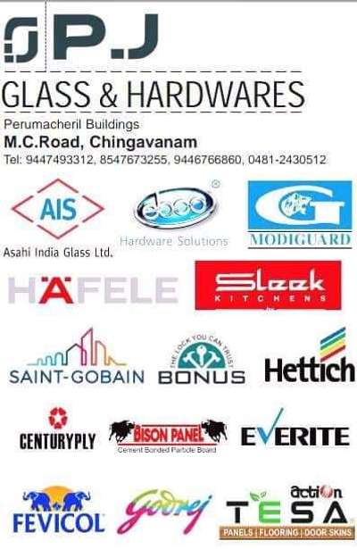 please call us for all your glass and hardwares requirments.