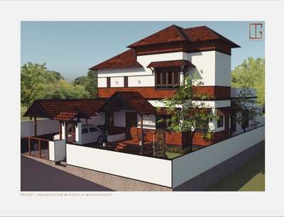 residence Design for Mr. ringu @ Mulanthuruthy 
 #Residencedesign #architecture #TraditionalHouse #KeralaStyleHouse