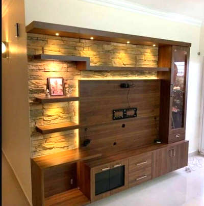 TV unit design modern effect