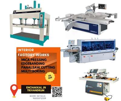 Interior വർക്കിന് ആവിശ്യമായ MICA PRESSING, SHEET CUTTING, EDGE BANDING, MULTYBORING & CNC METAL and ROUTERCUTTINGS എന്നിവ മിതമായ നിരക്കിൽ ചെയ്ത് നൽകുന്നു.
കൂടുതൽ വിവരങ്ങൾക്ക് വിളിക്കൂ : +91-9605072359 or Wtsapp : +91-9778414200
AMBIENCE MICA PRESSING AND EDGE BANDING(or google id : ambience cnc laser cutting hub)
Near Eanchakkal junction, Trivandrum.
#edgebanding #mica #micapressing #coldpressing #laminatedply #laminatedplywood #laminated #lamination #plywoodinterior #plywoodlamination #micalaminates #edgeband #sheetcutting #multyboring #cnclasercutting #cnc #