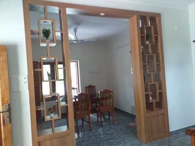 Wall partition wood work