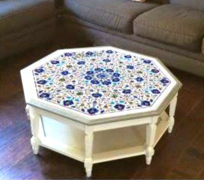 Marble Inlay Table #delhiinteriors  #bangaloreinteriors  #mumbaiinteriors