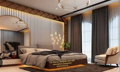 master bedroom interior Y.K interior designer new and renovation contractor  #MasterBedroom  #BedroomDecor  #KingsizeBedroom  #Goodinterior  #ykbestintetior  #ykintetiorroom  #ykhomeinterior  #ykbuildingrenovation  #HomeAutomation  #Contractor  #FlooringTiles  #TexturePainting  #ContemporaryHouse  #CelingLights