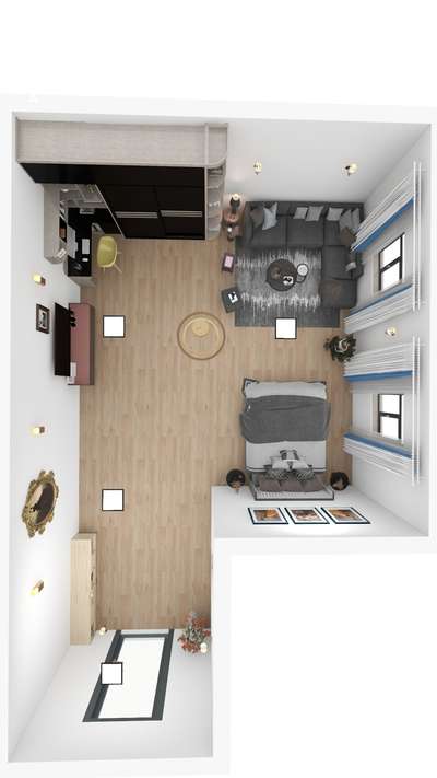 #3dbuilding #MasterBedroom #InteriorDesigner bird view