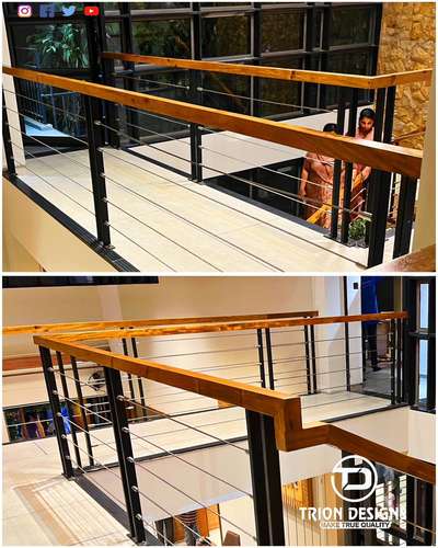 ROPE HANDRAIL #StaircaseHandRail  #WoodenFlooring  #StainlessSteelBalconyRailing  #architecturedesigns  #HomeDecor  #HouseConstruction