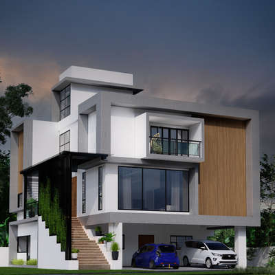 Residence for Aghil Raj
4500 sqft 5BHK G+3 
Contemporary style
Location: Kumbla, Kasaragod.  
#Residencedesign #residenceproject #exteriors #HouseDesigns #ContemporaryHouse #architecturedesigns #Architectural&Interior #luxuryhomedecore #luxuryhome #5BHKHouse #rendering #3d #HouseDesigns #Designs #HomeDecor  #ElevationDesign