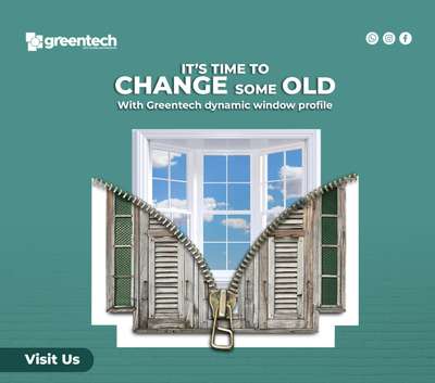 It's time to bid farewell to outdated windows and embrace the future of home design with GreenTech's dynamic window profiles. Revolutionize your space with innovative features and contemporary style. Say goodbye to drafts and hello to energy efficiency. Upgrade your home with GreenTech and step into a world of modern living. #GreenTechUPVC #DynamicDesign #HomeUpgrade #Innovation #EnergyEfficiency #ModernLiving #SustainableHome #UpgradeYourSpace