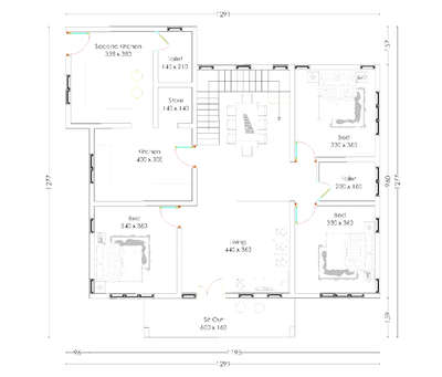 #plan #3BHK #FloorPlans #HouseDesigns #SmallHouse #houseplan&elevation #budget-home