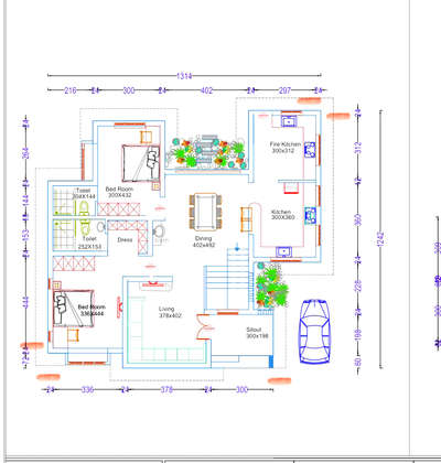 4 bhk 2 stories 
 #floor plan
#1₹/sqft