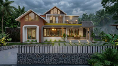 Explore this beautifully crafted 1200 sq. Ft. Modern Kerala style  3 bed room home with evening view.
Client     :Ansal shaji  & Noufi najumudeen
Location: Chirakkadavu, ponkunnam
Designer: BHADRAM BUILDERS & DESIGNERS🏡🥰