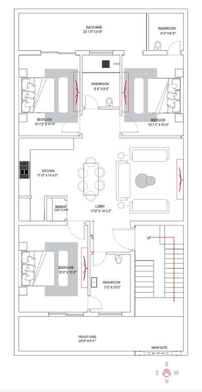 30 x 60 FEET # 2D FLOOR PLANS # NORTH FACING # VASTU # FLOOR PLAN# ARCHITECTURE # CIVIL