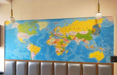 #3DWallPaper customised  #world map  #washable wallpaper 8882722703