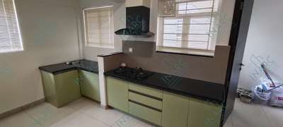 Light green & off White combo acrylic finished kitchen  #KitchenCabinet  #LargeKitchen  #WoodenKitchen  #KitchenRenovation  #KitchenCeilingDesign  #KitchenInterior  #LShapeKitchen  #OpenKitchnen  #KitchenTable