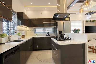 #islandkitchen #ModularKitchen #KitchenDesigns #agacinteriors