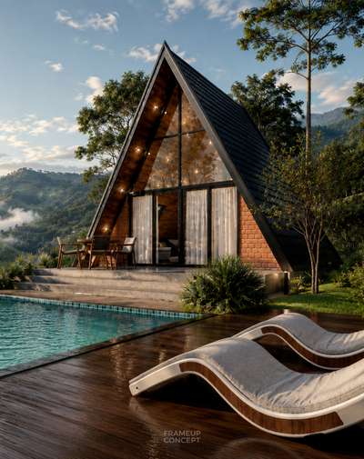 Where the mountains whisper, luxury finds its peace.
A dreamy A frame escape nestled in the heart of Munnar where misty mornings, serene views, and timeless design come together.

#munnar #aframecabin #luxurystay #këralatourism #mountainretreat
