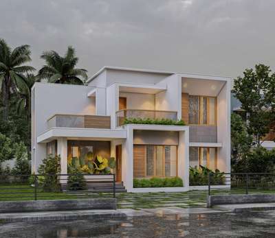 #new design #construction # 3D modeling # kerala home #exteriordesigns