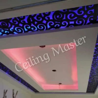 Gypsum False Ceiling with Mdf Jali