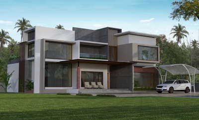 contemporary house design 3d  #3DPlans  #3D_ELEVATION #ContemporaryHouse
