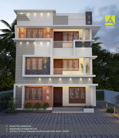 Proposed Residential Building Kasim at Kakkanad
ALIGN DESIGNS 
Architects & Interiors
2nd floor,VF Tower
Edapally,Marottichuvadu
Kochi, Kerala - 682024
Phone: 9562657062
