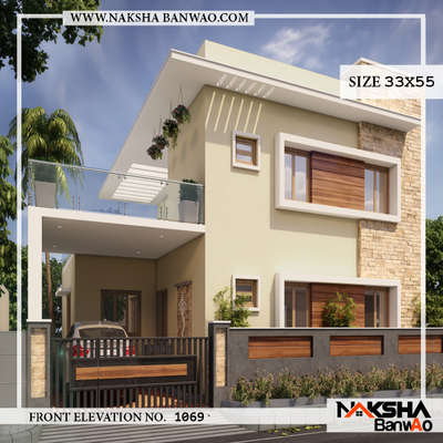 Complete project #mathura UP.
Elevation Design 33x55
#naksha #nakshabanwao #houseplanning #homeexterior #exteriordesign #architecture #indianarchitecture
#architects #bestarchitecture #homedesign #houseplan #homedecoration #homeremodling  #decorationidea #mathuraarchitect

For more info: 9549494050
Www.nakshabanwao.com