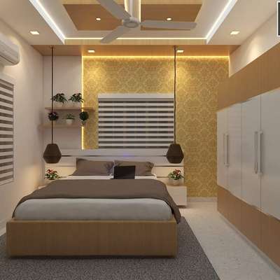 Calicut Arun home bedroom design project
