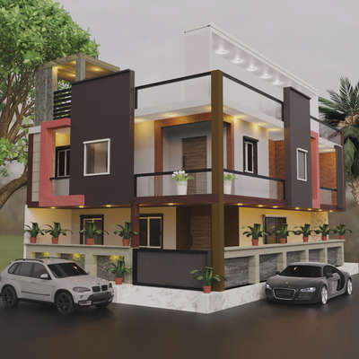 25 feet corner plot brilliant elevation  #ElevationHome  #HouseDesigns  #ElevationDesign  #SmallHouse  #DEVBHOOMI