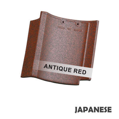 Japanese (Antique Red) :Roofing Tile By KPG Roofings