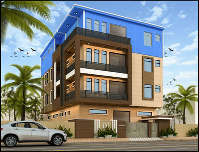 3D visual of ongoing commercial building project at Sitapura, Jaipur!