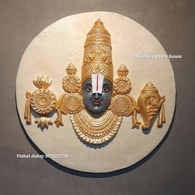 Balajee mural sculpture 
contact no 9926252758 
3 feet diameter fiberglass resin material  #balajee  #fiberglasssculpture  #artwork #muralsculpture  #Artlover  #art  #Tirupatibalaji  #delhi