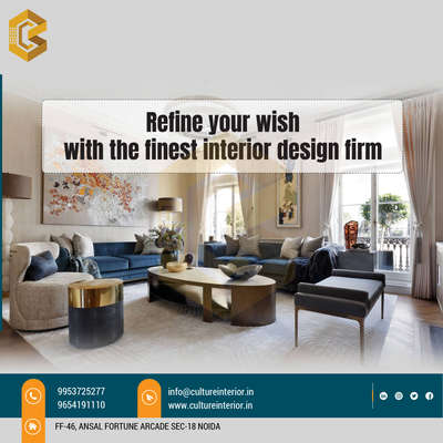 Find here the best home interiors and get design your Entire Home Including your ✓Livingroom ✓Bedroom ✓Kitchen ✓Bathroom and everything.
.
.
.
contact us  9953725277
Email I'd: info@cultureinterior.in
Website: www.cultureinterior.in

Please do like ,share & subscribe our you tube channel https://youtube.com/channel/UC9Hm9090aOlJOcszdAb6-PQ
.
.
.
#interiors #interiordesign #interior #design #homedecor #decor #architecture #home #interiordesigner #homedesign #interiorstyling #furniture #interiordecor #decoration #art #luxury #designer #inspiration #interiordecorating #style #homesweethome #livingroom #interiorinspo #furnituredesign #handmade #homestyle #interiorstyle #interiorinspirations