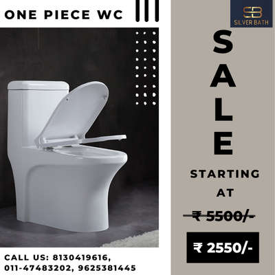 ✨️SALE SALE SALE ✨️🤩
SILVER BATH is back with exciting offers on sanitaryware and bath fittings
Now get ❗️
👉ONE PIECE CLOSET STARTING AT JUST ₹2550/-
👉WALL HUNG CLOSET STARTING AT JUST ₹2500/-
👉WASHBASINS ALL KINDS STARING AT JUST 1099/-

Call us at 011-47483202, 8130419616, 9625381445 
Or visit our store now ❗️
.
.
.
#sale #offers #trends #sanitaryware #chinaware #watercloset #wc #silverbath #followforfollow #likeforlike #instalikes #instagram #follow #saleislive #bigbilliondays