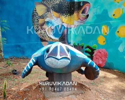 Sea turtle 
 #park  #sculptureart  #sculpture  #kidspark   #children' #schoolpark  #artechdesign  #art   #statue  #turtle  #seadesign  #seaart  #artistic  #trivandrum #Kulasekharam  #school
