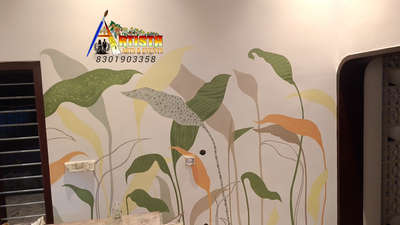 #Thrissur wall art work #Kerala art work  #artista events #arts #Acrylic #AcrylicPainting #artwork @artista arts&events
