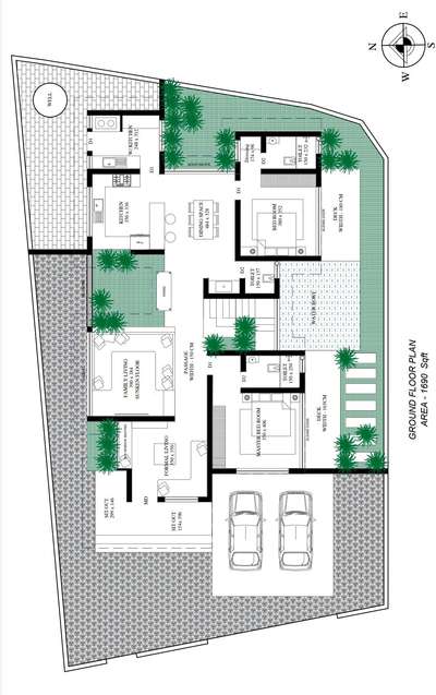 New project@ Vaikom.
with buildup area of 2800sq ft. Beautiful Semi Tropical design.With more Open spaces throughout the Building. #HomeDecor  #courtyardhouse #baywindow  #carparking  #LandscapeDesign  #FloorPlans  #WestFacingPlan  #OpenKitchen  #swingchair