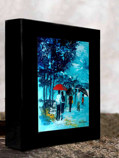 "RAINY DAY "
My New Acrylic Painting
14 x 14 Inches on Canvas
With Frame Rs. 6,000/-
Print with frame Rs.1500/-
9349227322