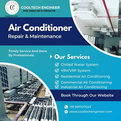 We provide a HVAC Repair & Maintenance Services
 VRV/VRF system
 residential air conditioning
 commercial air conditioning
 Industrial Air Conditioning If you have any requirement of HVAC Repair & Maintenance then you can contact us.
+91 9911107043
+91 9990818097
Email:- design.cooltechengineer@gmail.com
www.cooltechengineer.com

#architects #architecture #design #interiordesign #architect #architecturelovers #construction #interior #architecturephotography #archilovers #archdaily #arquitectura #building #art #architectural #architecturedesign #homedecor #interiordesigner #interiors #home #arch #designer #designers #hunter #homedesign #builders #d #interiordesigners #house #o