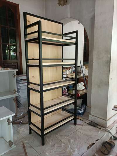 Display racks made on metal and wood