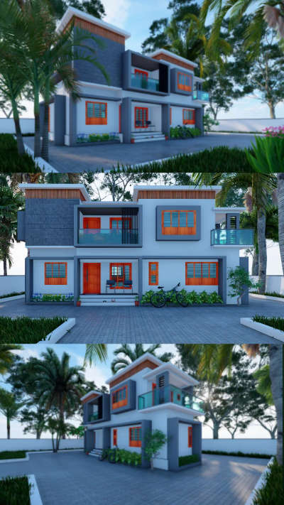 💙#മിതമായ നിരക്കിൽ നിങ്ങളുടെ ആവശ്യപ്രകാരമുളള#3D വർക്കുകൾക്ക് കോണ്ടാക്റ്റ് ചെയ്യുക...#3dmodeling #exterior3D #exterios #3Dexterior #homedesigne #HouseDesigns #SmallHouse