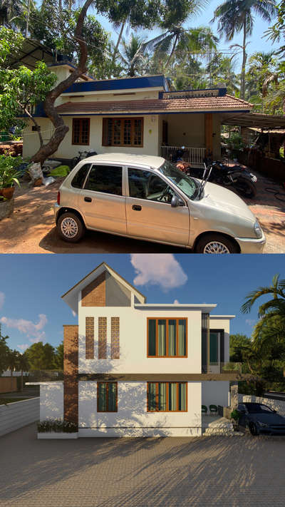 Renovation 
Site located in Calicut,Kerala
Designed by Suhail ahmed
Eden designs #renovations #ElevationHome #SmallBudgetRenovation #trusted