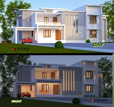 Exterior view 💫
DAY ✨ NIGHT 
#exterior_Work #exteriordesigns #exteriors #modernelevation #ContemporaryHouse #ContemporaryDesigns #contemporary #semi_contemporary_home_design #HouseRenovation #modify #HouseDesigns #50LakhHouse #ContemporaryHouse #SmallHouse #40LakhHouse #MixedRoofHouse #HouseConstruction #HomeDecor #homedesigne #architecturedesigns #Architect #Architectural&nterior #kerala_architecture #CivilEngineer #civil_engineer_07