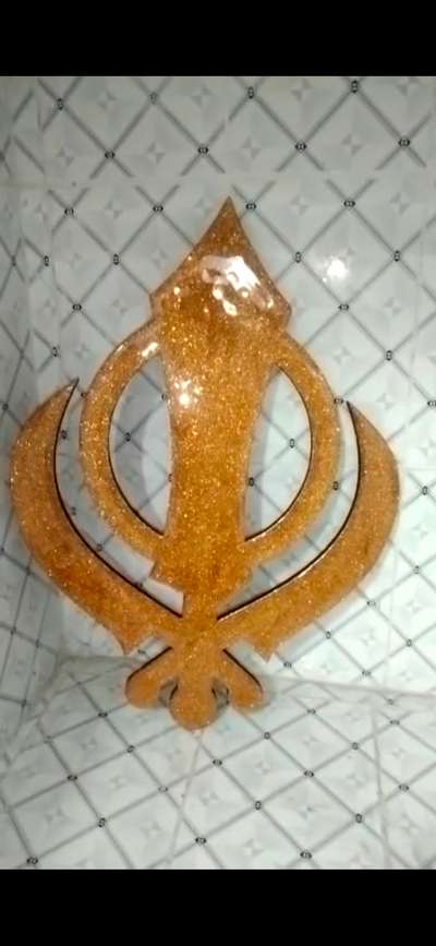 sikh religion simbol khanda ..
mina work .. look sparkle and water resistant ... life 4 to 5 year....
