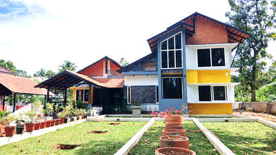 Ongoing residential project @Thiruvalla 
Client  - Mr. Anil Kumar and family 
Style  - Tropical contemporary 
Area - 2300 sqft and 300 sqft courtyard
