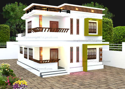 #residentialbuilding #rendering  #elevation_  #stephinastp003@gmail.com