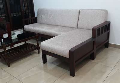 wooden shape metal sofa