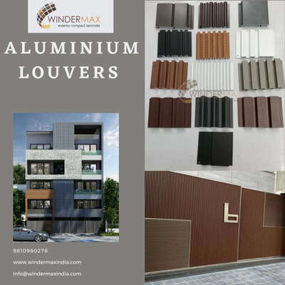 Winder max India Presenting you exterior elevation product Aluminium louvers 
.
.
Aluminum louvers
at just 270 per sqft
. 
. 
#aluminium #aluminium louvers #exterior #exteriorelevation #elevation #modernexterior #exteriordesigner #louvers #modernelevation 
. 
. 
Stay connected for more information
. 
. 
www.windermaxindia.com
info@windermaxindia.com
Or call us on 9810980278, 9810980636