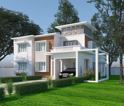 #HouseDesigns
#my_work



Project Type: Residence

Project Style : Ultra Contemporary.

Area:- 1764+1072=2848 Sqft.

Ground Floor Contains:-

 Porch,

Sitout,

Specious Living Area,

Family Living,

Prayer Room,

Large Dining Area Contains 8 Seat Dining Table With Crockery Shelf.

Big Size Bedrooms with Toilet And Dressing units.

Stair Area Contains Light Boxes and Large Air Openings.

Functional Modular Kitchen With Assessories. functional breakfast table.

Work Area Contains
 Smokeless Stove,
Store Room,And a Common Toilet.

First Floor Contains:-

2Bath Attached Bedrooms.

Upper Living Area.

Reading Room,

Home theater Room.

Trussed Open Terrace used into Utility Area.