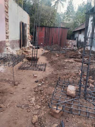 house construction work started
