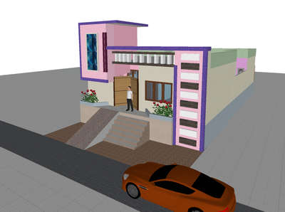 4BHK GROUND FLOOR 3D ELEVATION